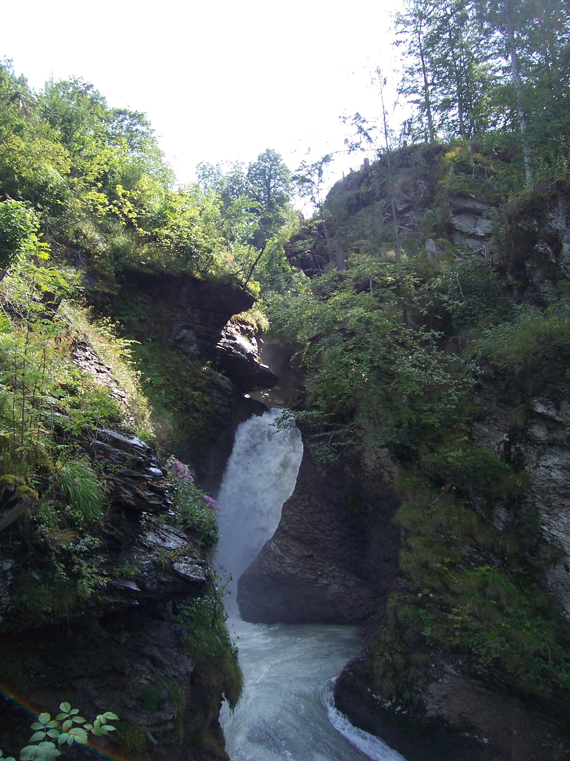 Spray at the top of the Reichenbach