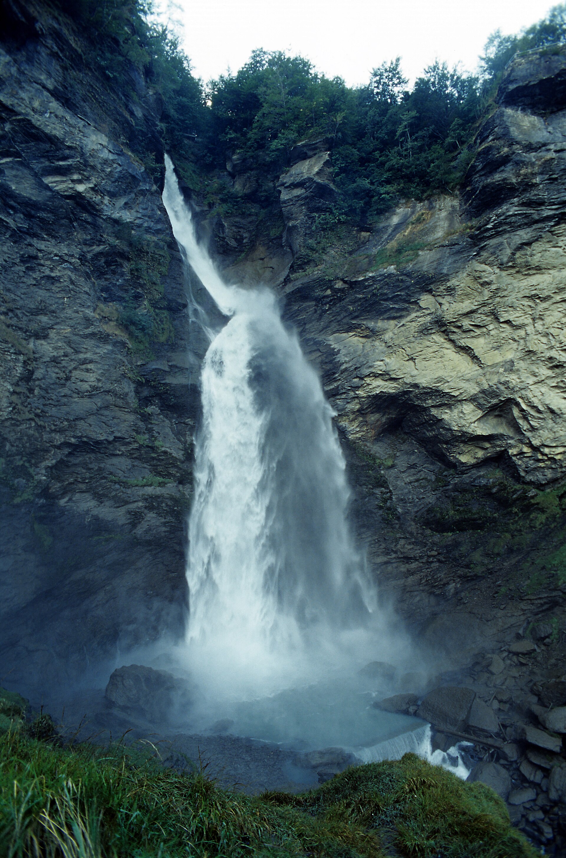 The Grand Fall of the Reichenbach seen from the funicular terrace